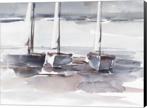 Framed Caribbean Sails II Print