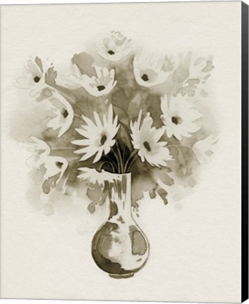 Framed Daisy Bouquet Sketch IV Print