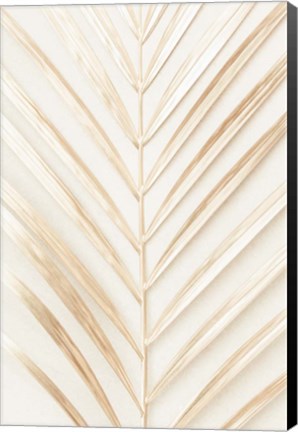 Framed Golden Palm Leaf Print