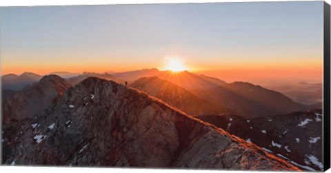 Framed Running on the Ridge Print