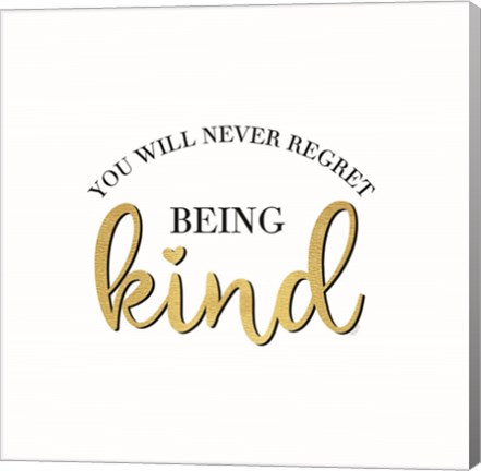 Framed Sentiment Art I-Being Kind Print