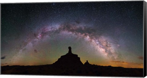 Framed Rooster Butte Pano Print