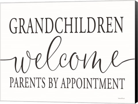 Framed Grandchildren Welcome Print