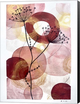 Framed Abstract Botanical 19 Print