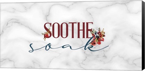 Framed Soothe Soak Panel Print