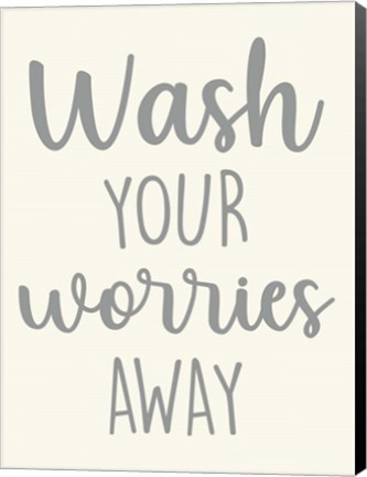 Framed Wash Worries Print