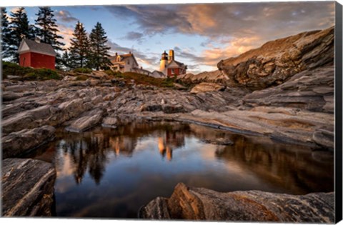 Framed Reflections of Sunset Print