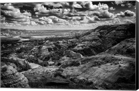 Framed Oxbow Overlook Afternoon Print