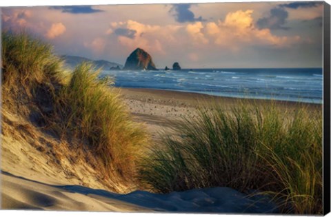 Framed Evening on Cannon Beach Print