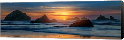 Framed Bandon Sunset Print