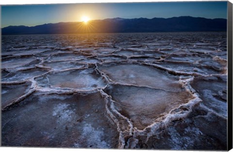 Framed Badwater Sunset Print