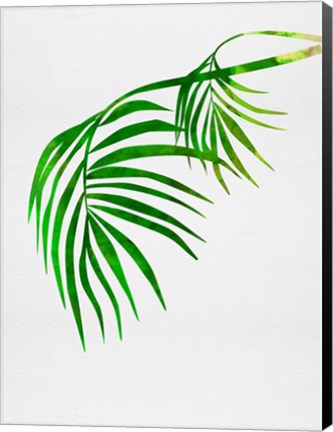 Framed Palm Tree Leaves Print