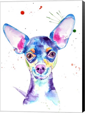 Framed Dobby Chihuahua Print