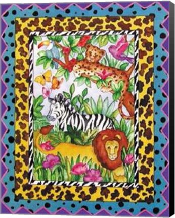 Framed Wild Jungle II Print