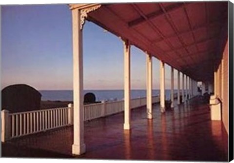 Framed Spring House Porch, Block Island Print