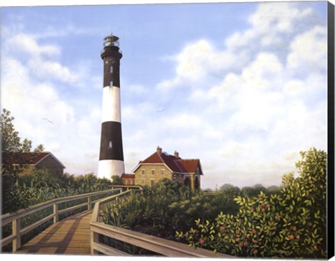 Framed West Channel Lighthouse Print