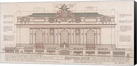 Framed Grand Central Station (Facade) Print