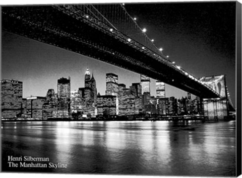 Framed Manhattan Skyline Print