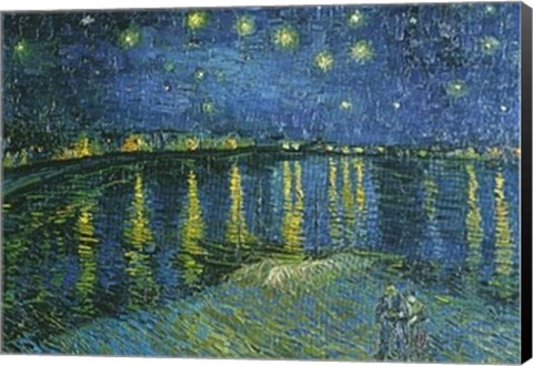 Framed Starry Night over the Rhone, c.1888 Print