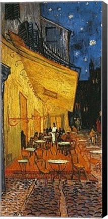 Framed Cafe Terrace on the Place du Forum, Arles, at Night, c.1888 Print