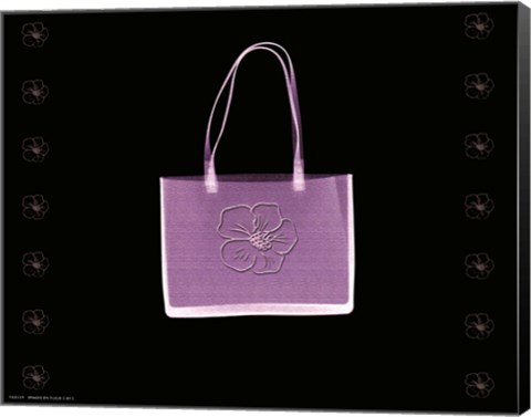 Framed Purse in Lilac Print