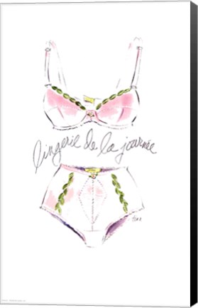 Framed Lingerie de la Journee Print