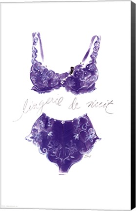 Framed Lingerie de Nuit Print