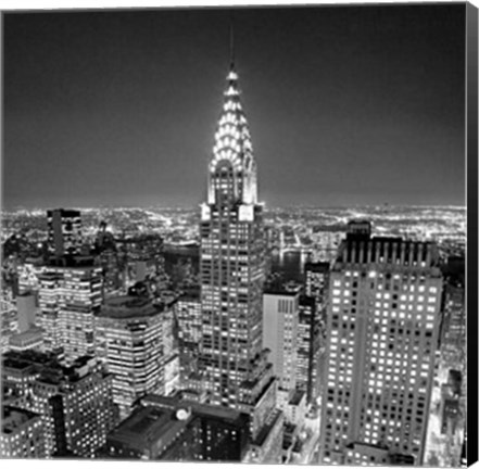 Framed Chrysler Building Print