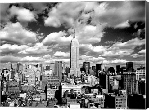 Framed Sky Over Manhattan Print