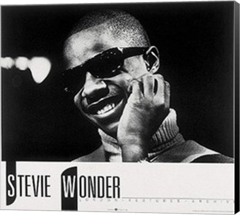 Framed Stevie Wonder Print