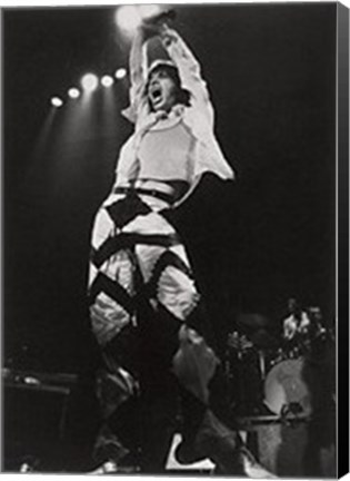 Framed Mick Jagger, On Stage Print