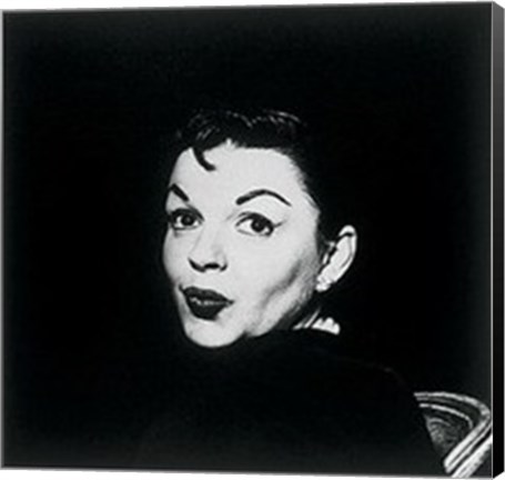 Framed Judy Garland, black and white Print