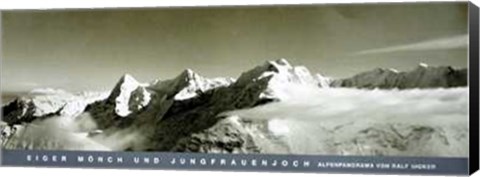 Framed Alpenpanorama Schweiz Print