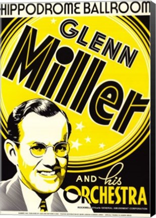 Framed Glenn Miller: Hippodrome Ballroom, Balti Print