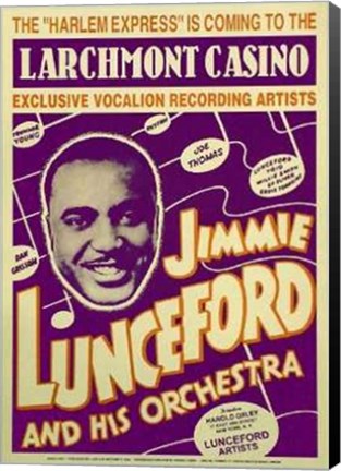 Framed Jimmie Lunceford: Larchmont Casino, 1938 Print