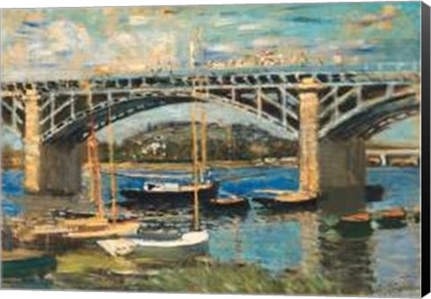 Framed Bridge at Argenteuil (bridge center) Print