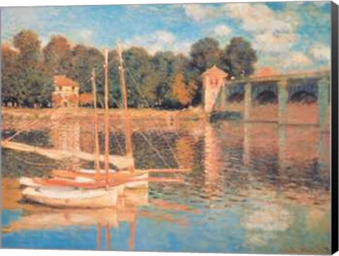 Framed Pont D&#39;argenteuil Print