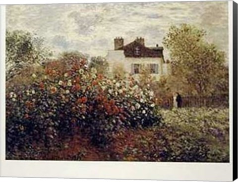 Framed Artist&#39;s Garden, Argenteuil Print