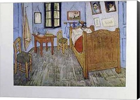 Framed Bedroom At Arles Print