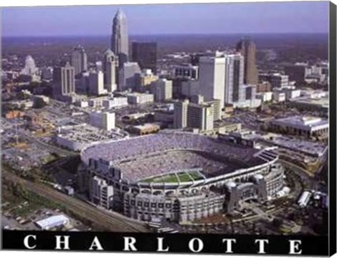 Framed Charlotte, North Carolina - Panthers At Print