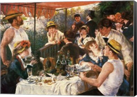 Framed Luncheon of the Boating Party, 1881 Print