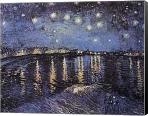 Framed Starlight Over the Rhone Print