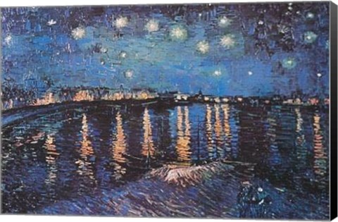 Framed Starlight Over The Rhone Print