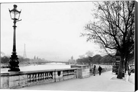 Framed Paris, Le Cours La Reine, 1927 Print