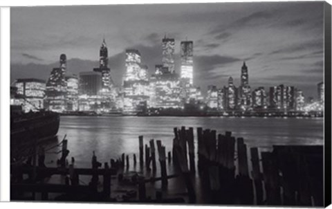 Framed Manhattan Skyline Print