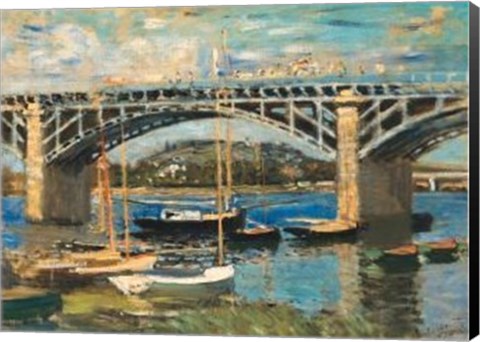 Framed Bridge at Argenteuil (bridge center) Print