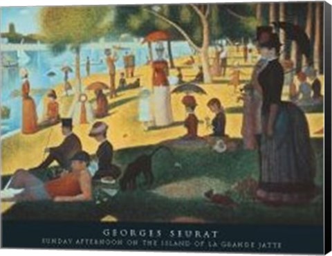 Framed Sunday Afternoon on the Island of La Grande Jatte, c.1886 Print