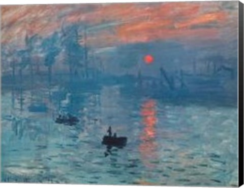 Framed Impression, Sunrise, c.1872 (blue) Print