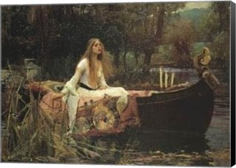 Framed Lady of Shalott Print