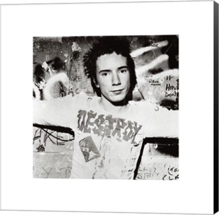 Framed Johnny Rotten, Destroy Print